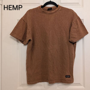 Men's Nomad 1800 Genuine Hemp Short Sleeve Tee S Brown Sustainable Organic